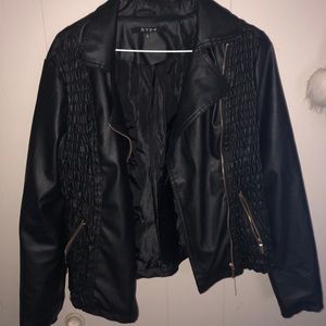 Faux leather jacket